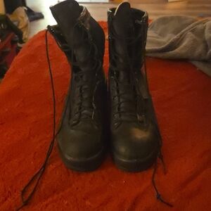 Official United States Marine Corps Black Lace-Up Combat Boots